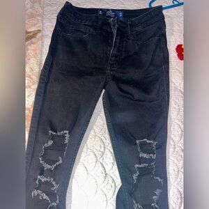 Hollister High-Rise Super Skinny Distressed Jeans
